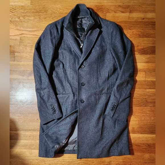 Banana Republic Peacoat with Removable Cloth Zipper Liner - Picture 2 of 6